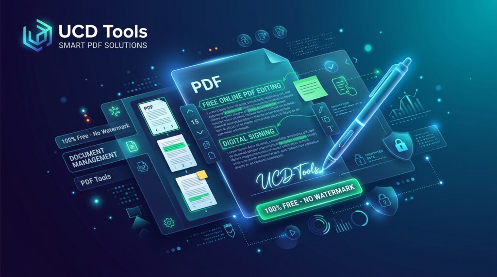 Free PDF Editor Online No Subscription - Edit and Sign PDFs by UCD Tools (UCDREAMS)