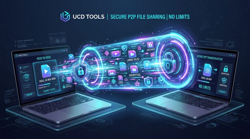 large file share p2p webrtc ucdreams - UCDREAMS Agency Free Large File Share Online - Direct P2P Device Transfer by UCD Tools